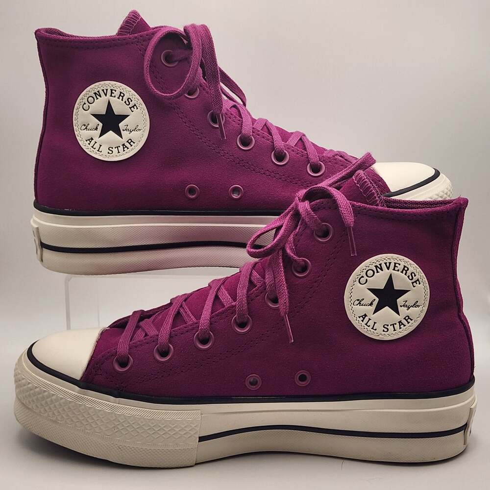 Converse Chuck Taylor All Star Lift Platform Hightop  Suede Quantum Violet Wm 7